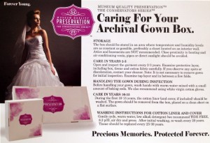 gown preservation